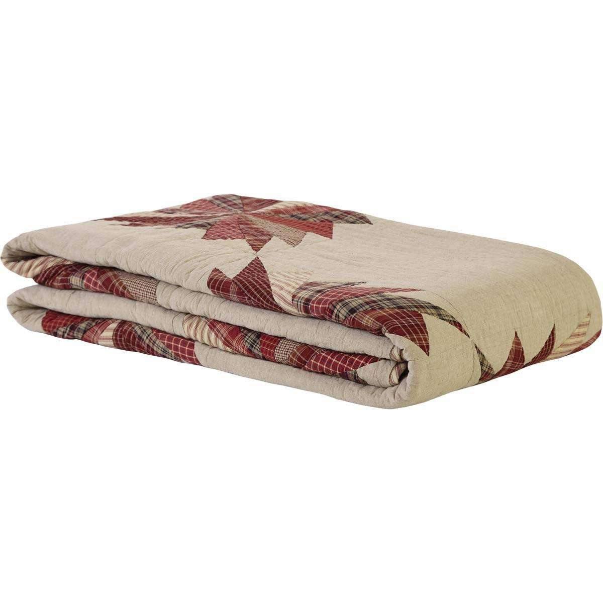 Ozark King Quilt 110Wx97L VHC Brands folded