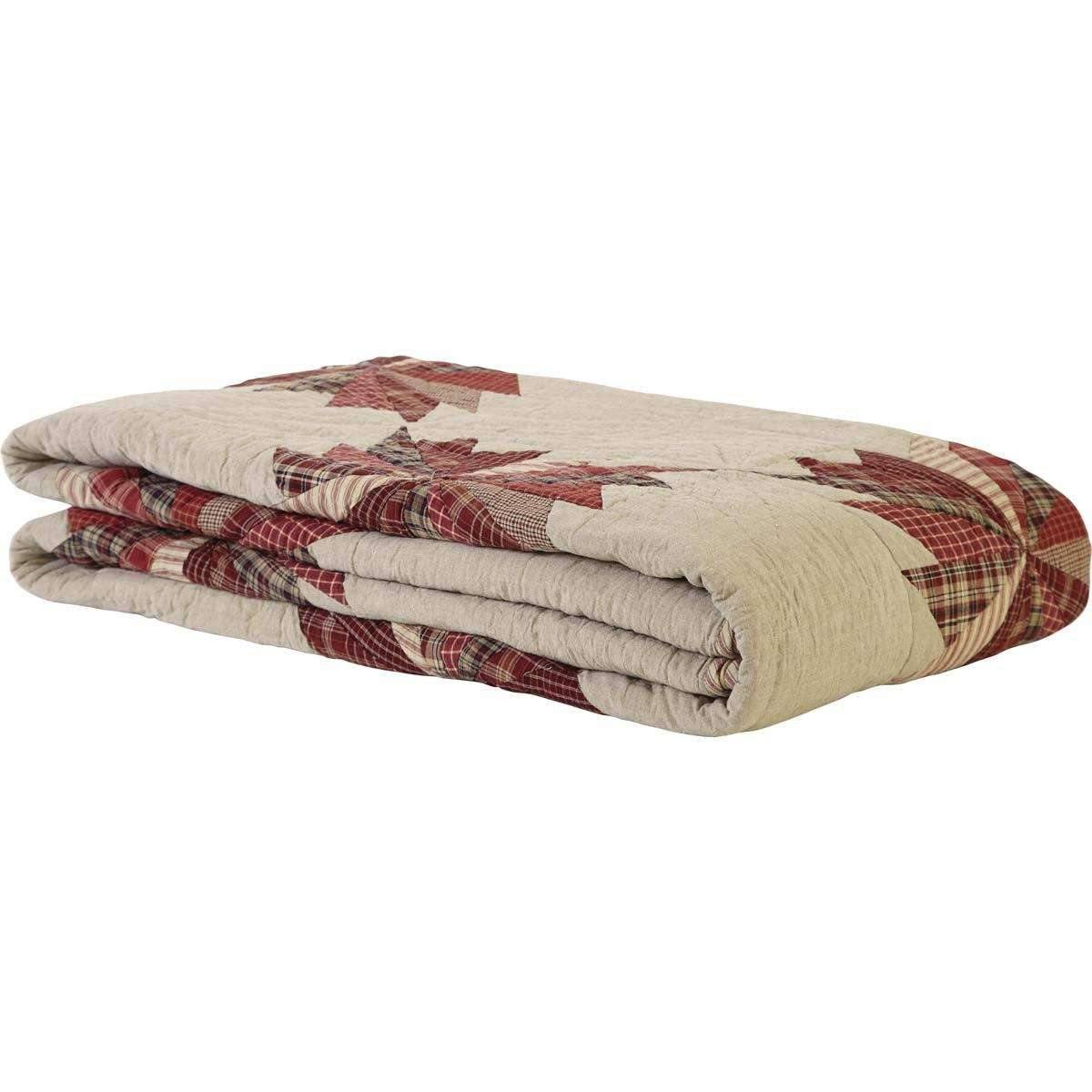 Ozark Luxury King Quilt 120Wx105L VHC Brands folded