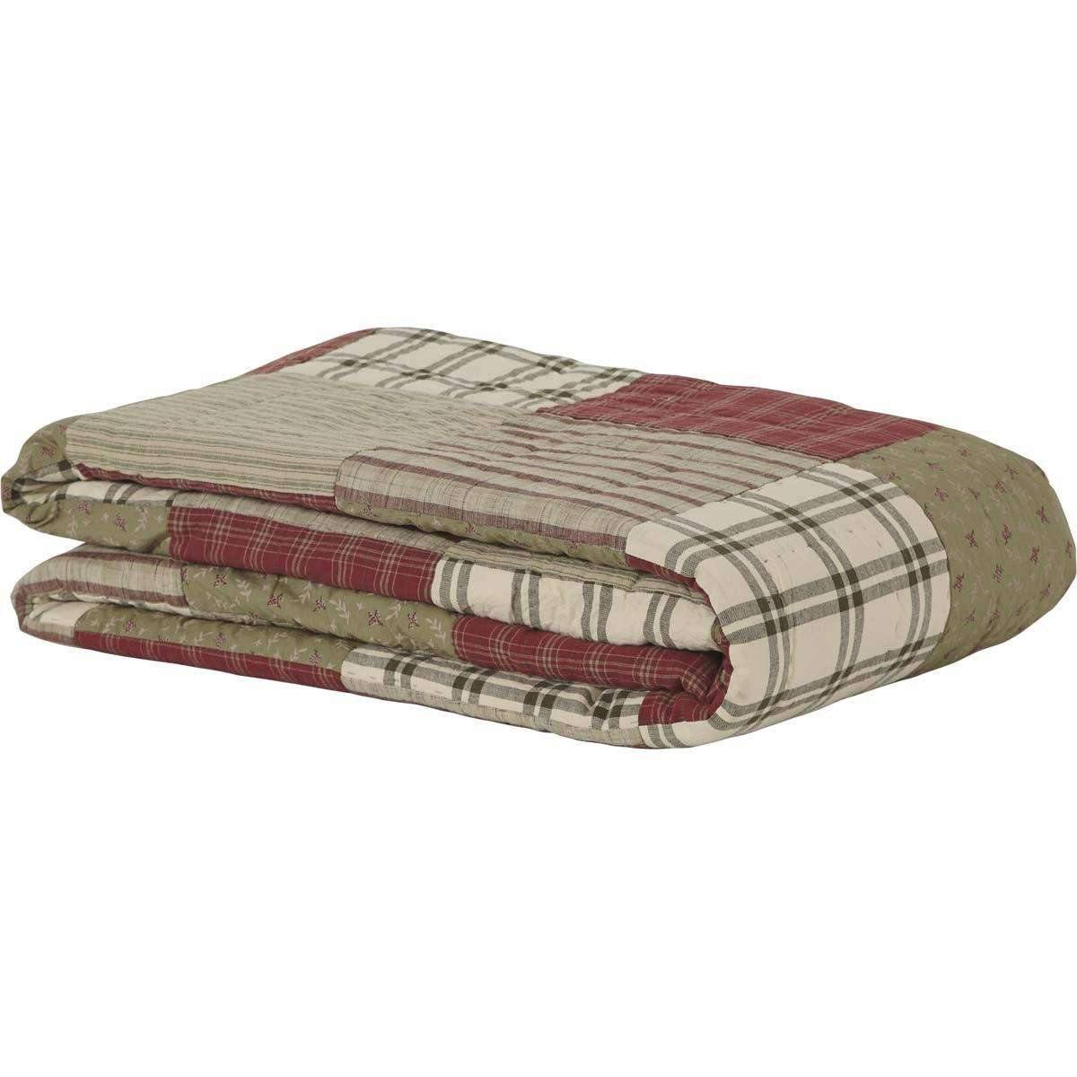 Prairie Winds Twin Quilt 70Wx90L VHC Brands folded