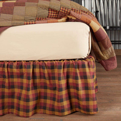 Heritage Farms Primitive Check Bed Skirts VHC Brands