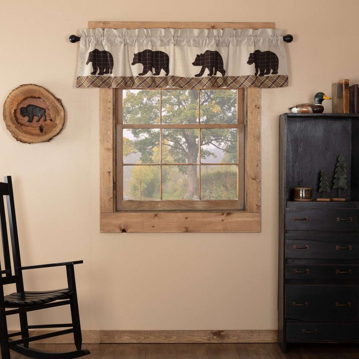 Wyatt Bear Valance Curtain - The Fox Decor