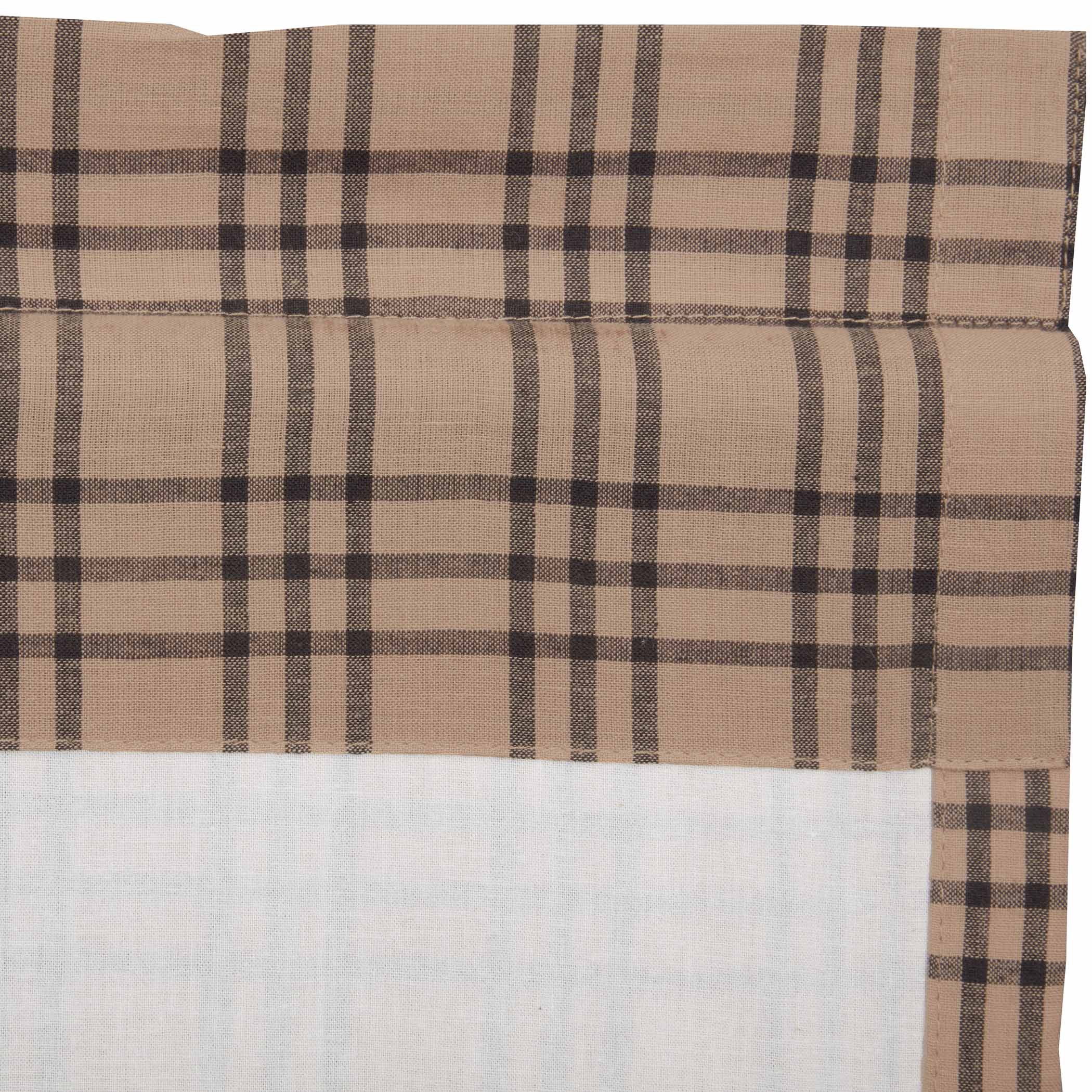 Sawyer Mill Charcoal Plaid Tier Curtain Set VHC Brands