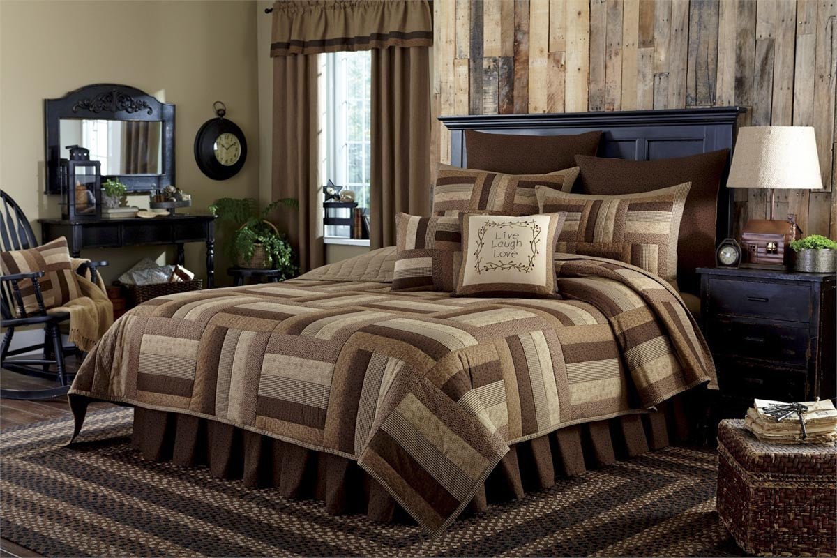 Shades Of Brown Queen Bed Skirt - Park Designs