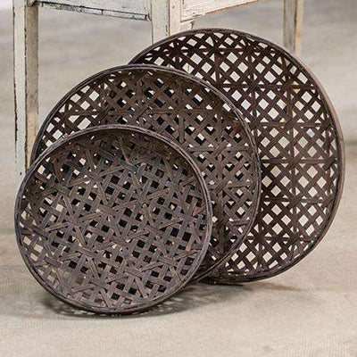 3/Set, Woven Tobacco Style Baskets