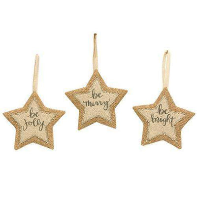 3/Set, Xmas Words Star Ornaments