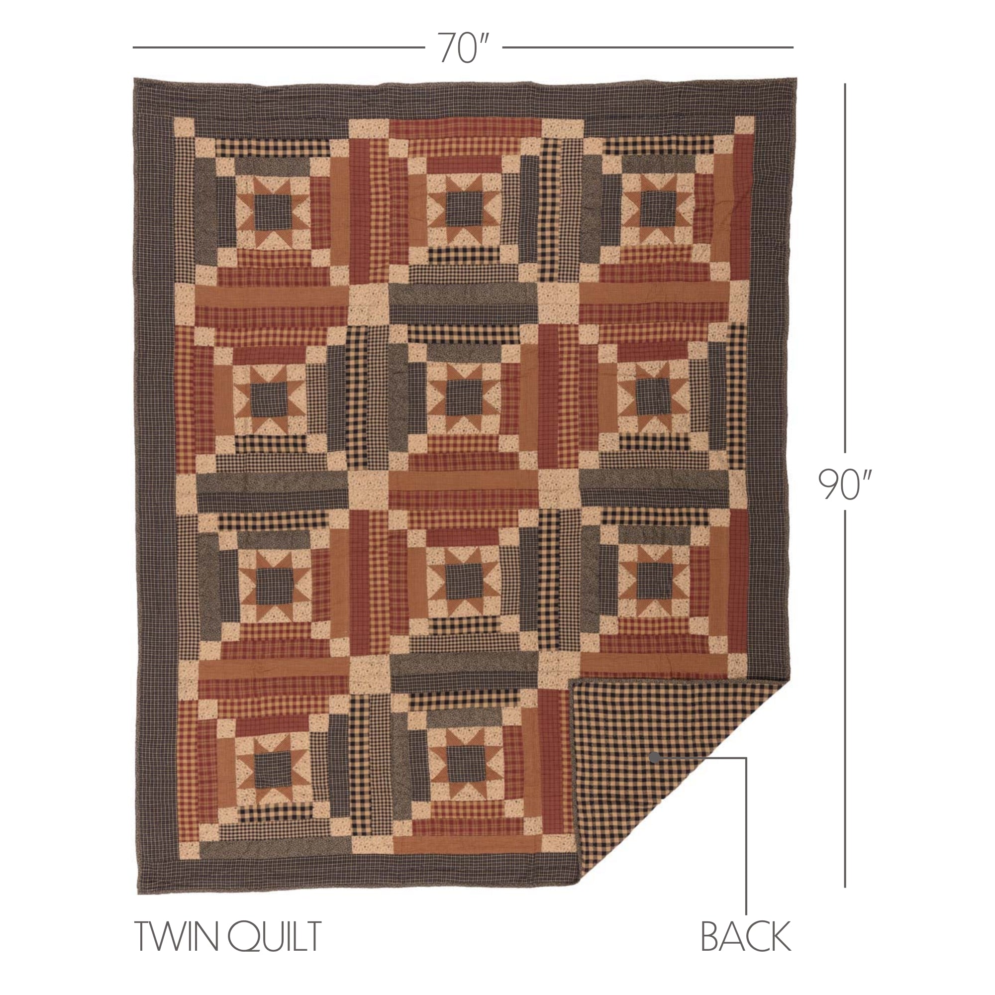 Maisie Twin Quilt 70Wx90L VHC Brands