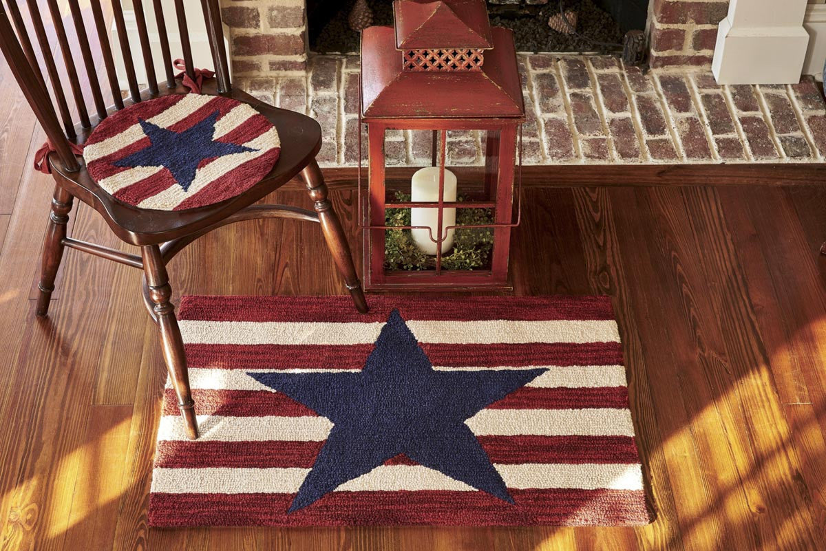 American Star Hooked Rug - 24" x 36" Park Designs