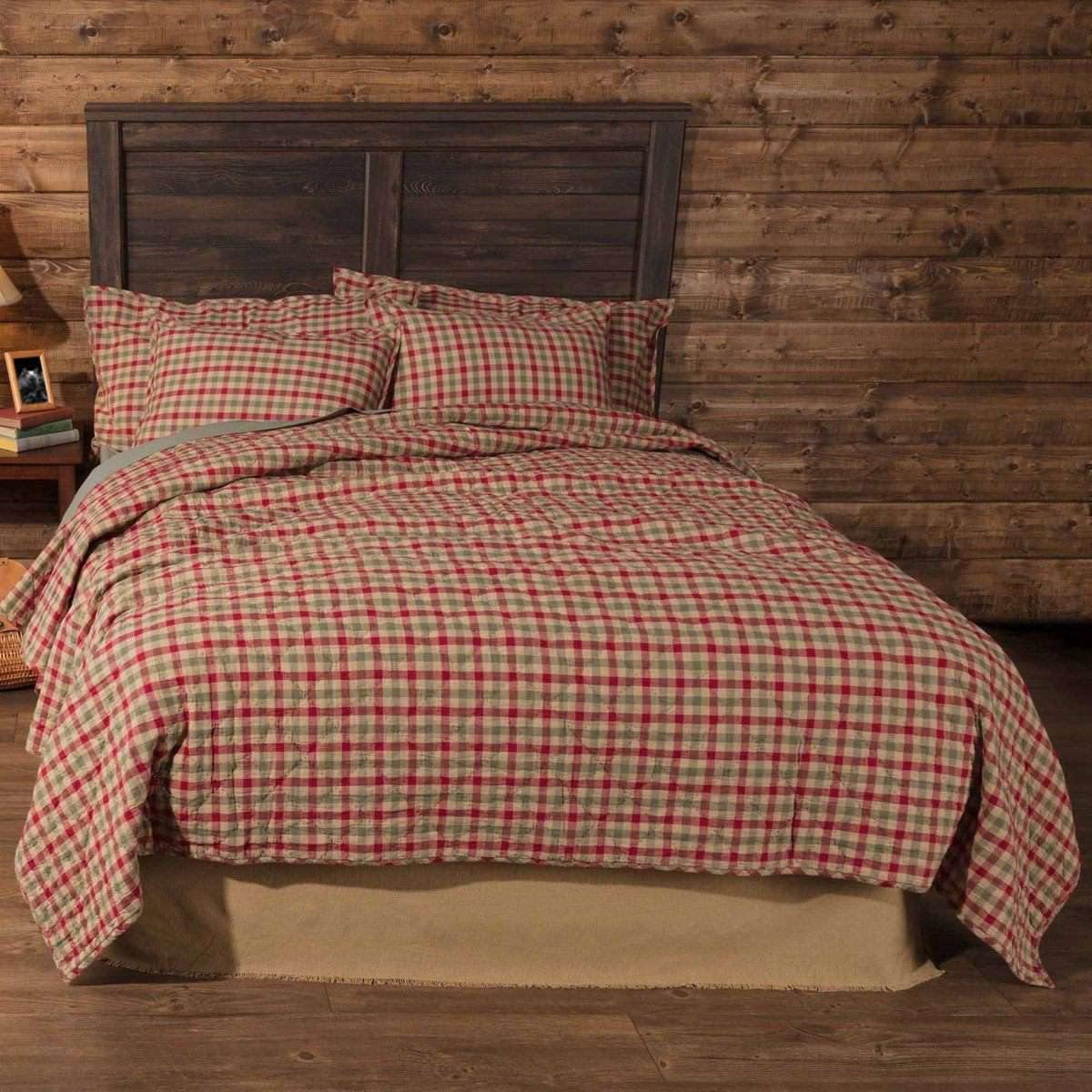 Jonathan Plaid King Quilt 105Wx95L VHC Brands