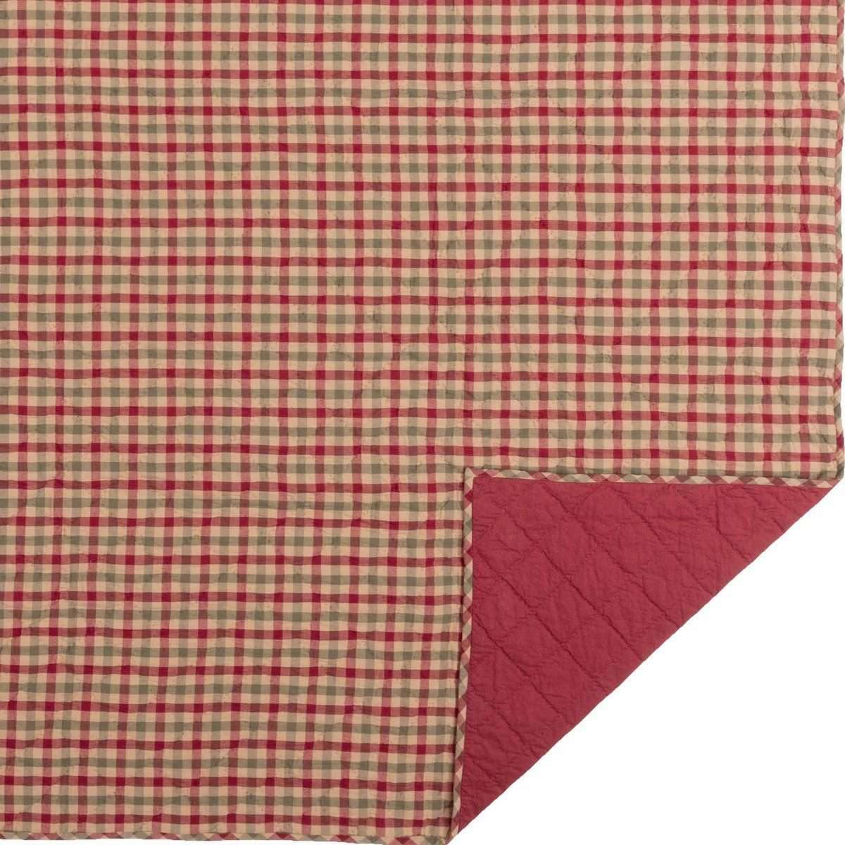 Jonathan Plaid King Quilt 105Wx95L VHC Brands full