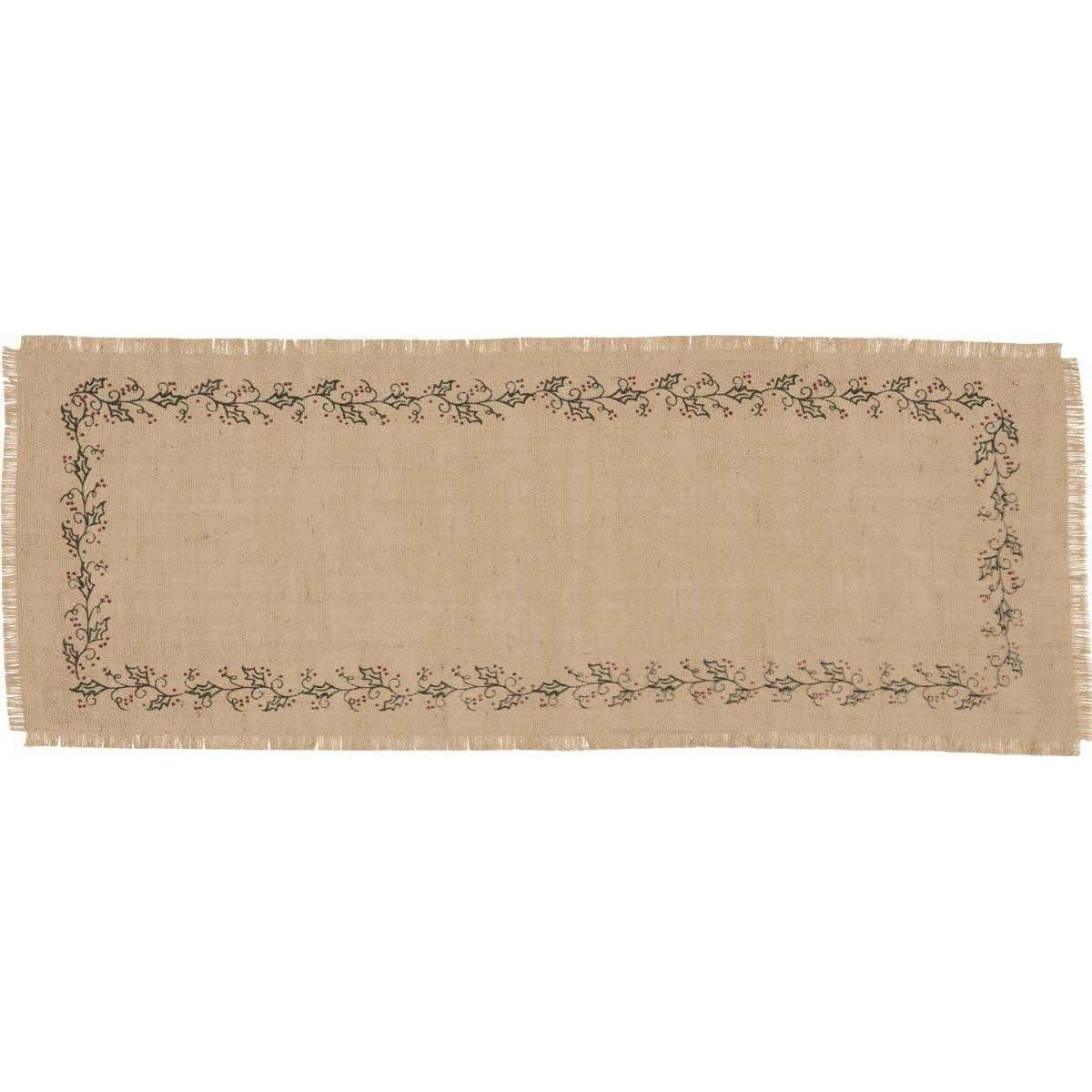 Jute Burlap Ivy Runner 13x36 VHC Brands - The Fox Decor