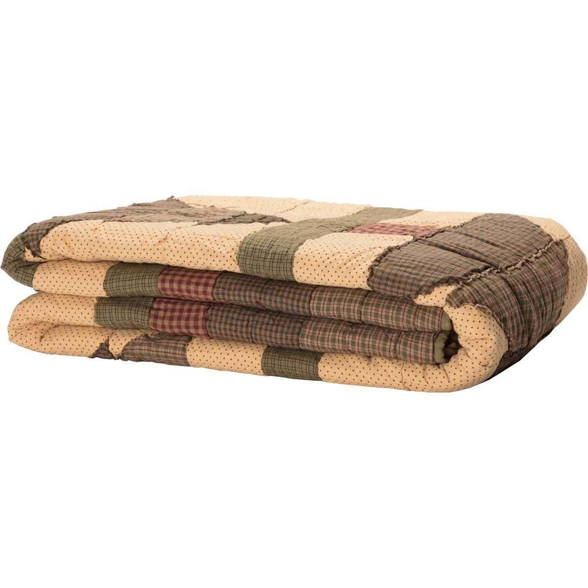 Sequoia Queen Quilt 90Wx90L VHC Brands folded