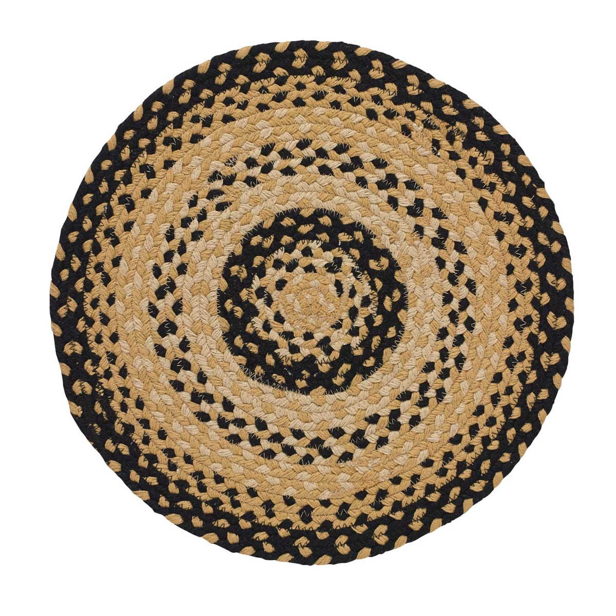 Cornbread Braided Placemat - Round Set Of 6 Park Designs