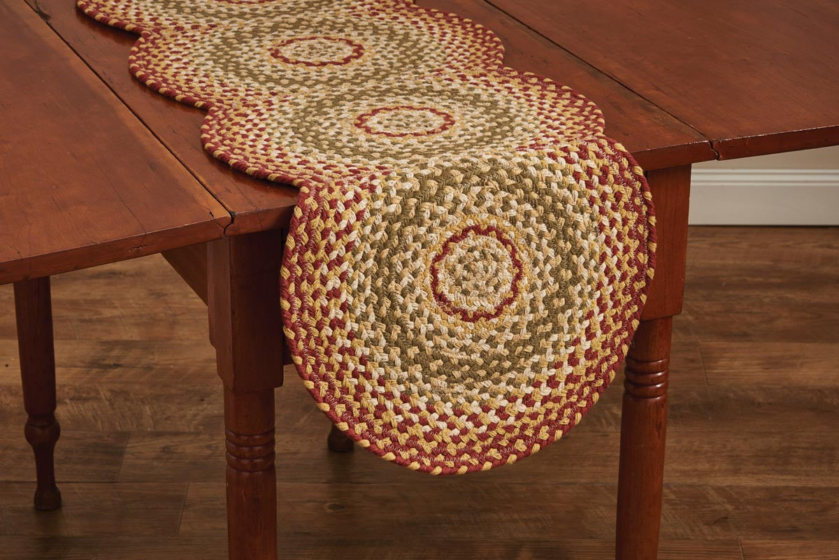 Mill Village Braided Table Runner - 54"L Park Designs