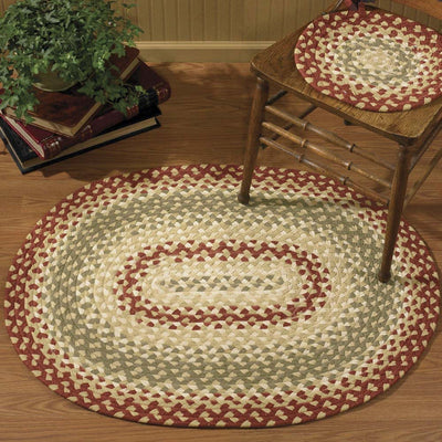 Mill Village Braided Oval Braided Rug - 2.6' x 3.5' (32