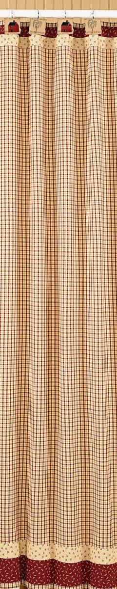 Apple Jack Farmhouse Shower Curtain - 72" x 72" Park Designs - The Fox Decor