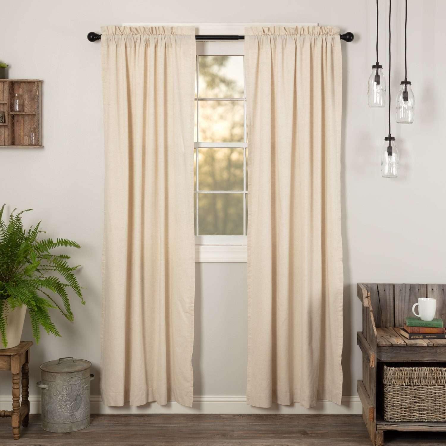 Simple Life Flax Natural Panel Set of 2 84x40