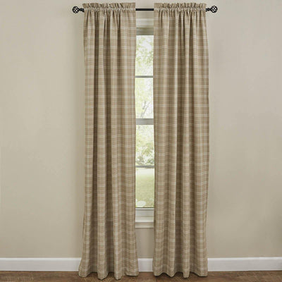 Fieldstone Plaid Lined Curtain Panels 72