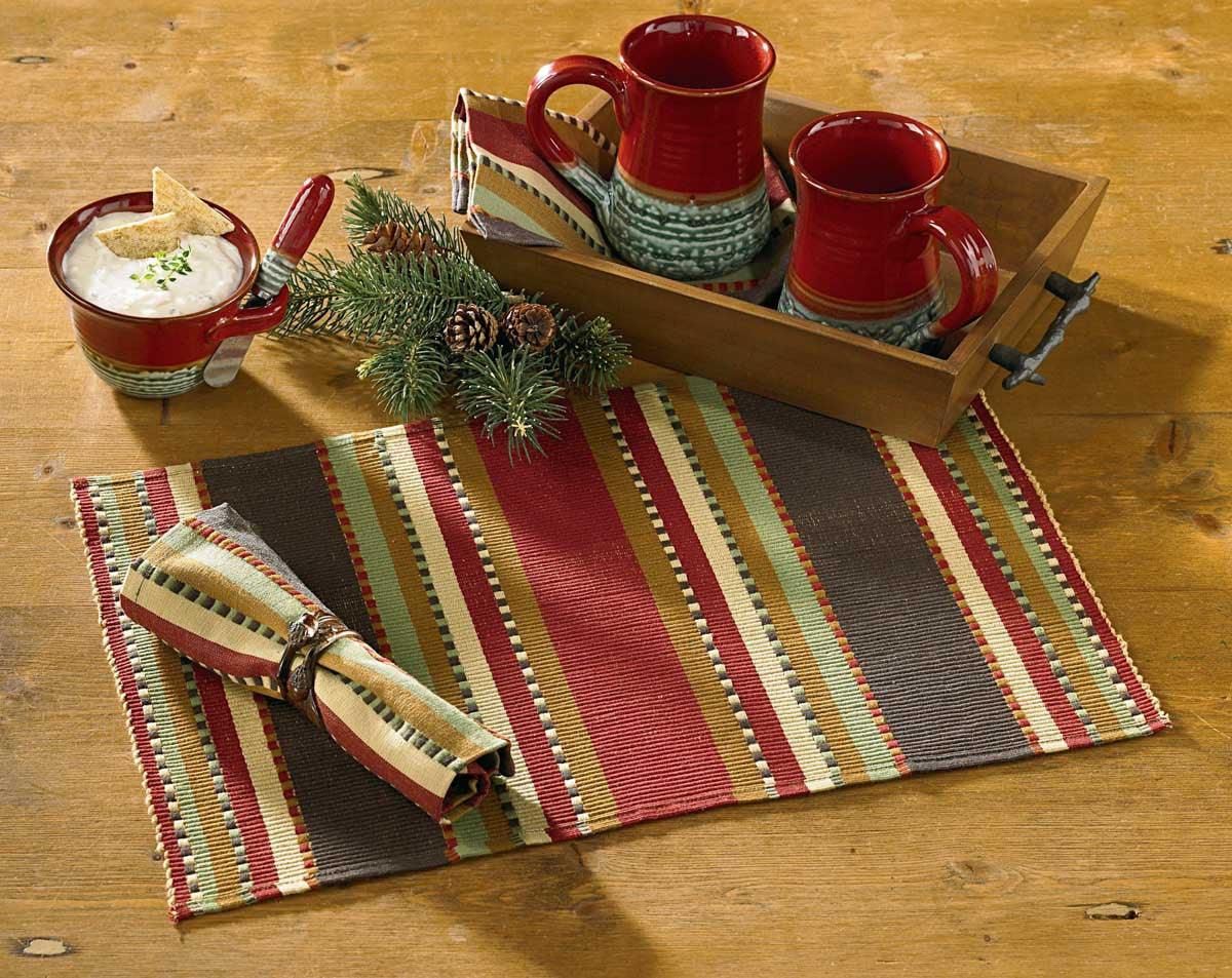 Timber Ridge Placemats - Set Of 6 Park Designs - The Fox Decor