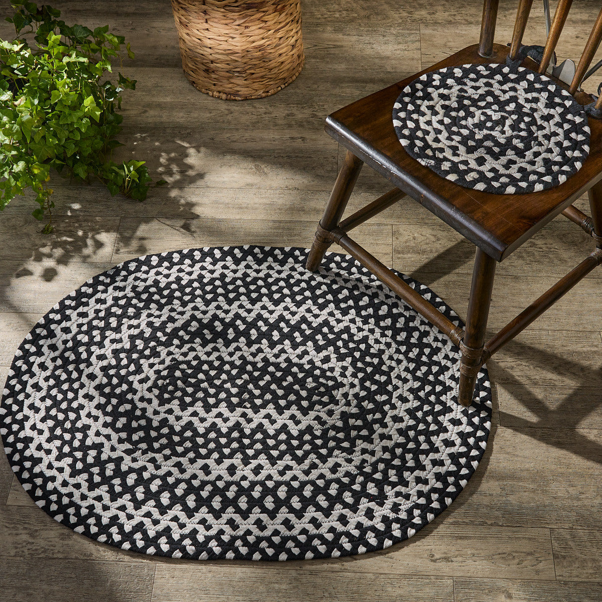 Blacksburg Braided Oval Rug 32" X 42"- Set of 2 Park Designs