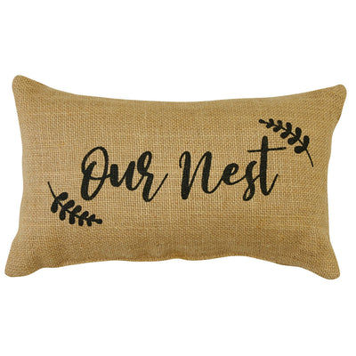 Our Nest Sentiment Pillow - 7x12 Park Designs
