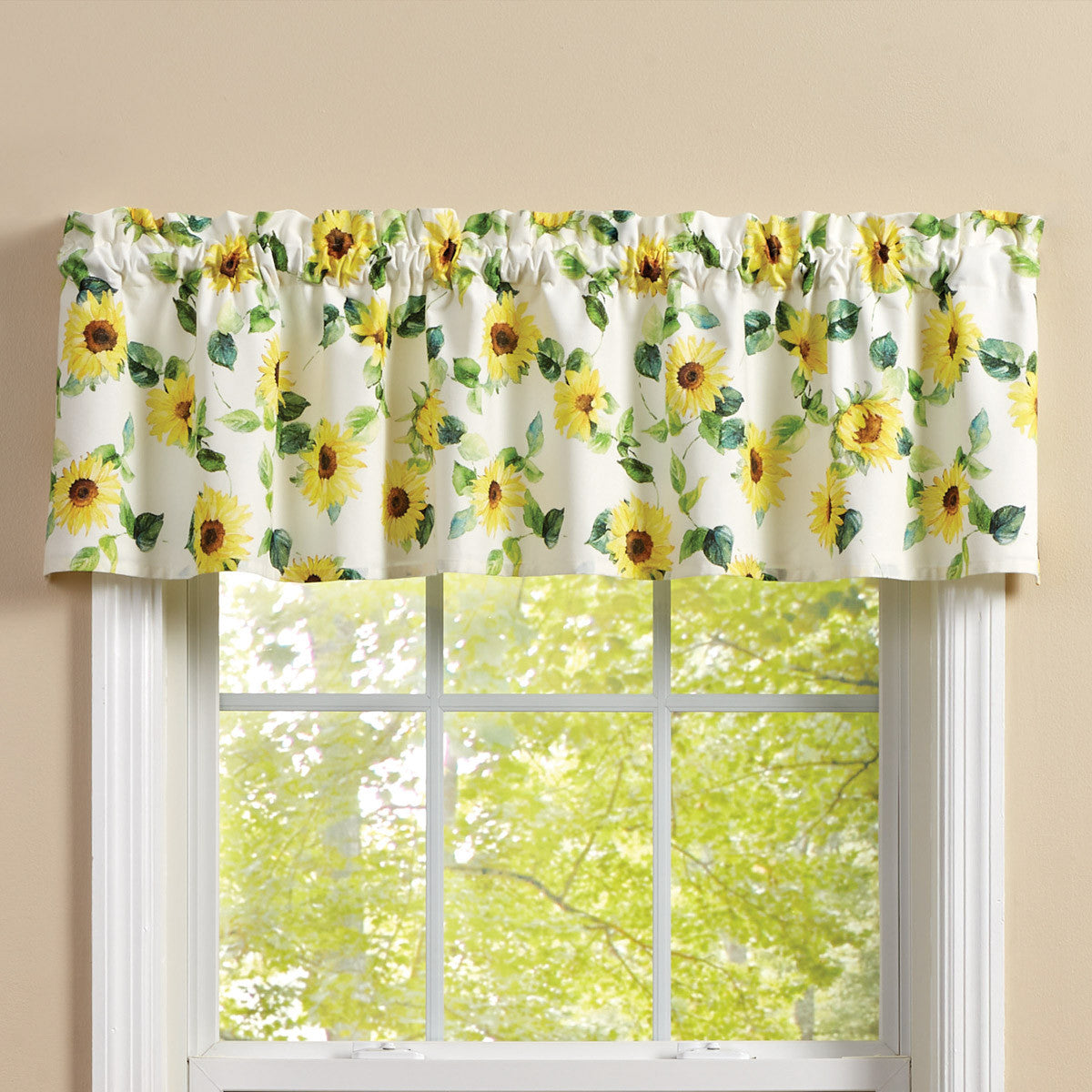 Follow The Sun Lined Valance 14" L - Park designs