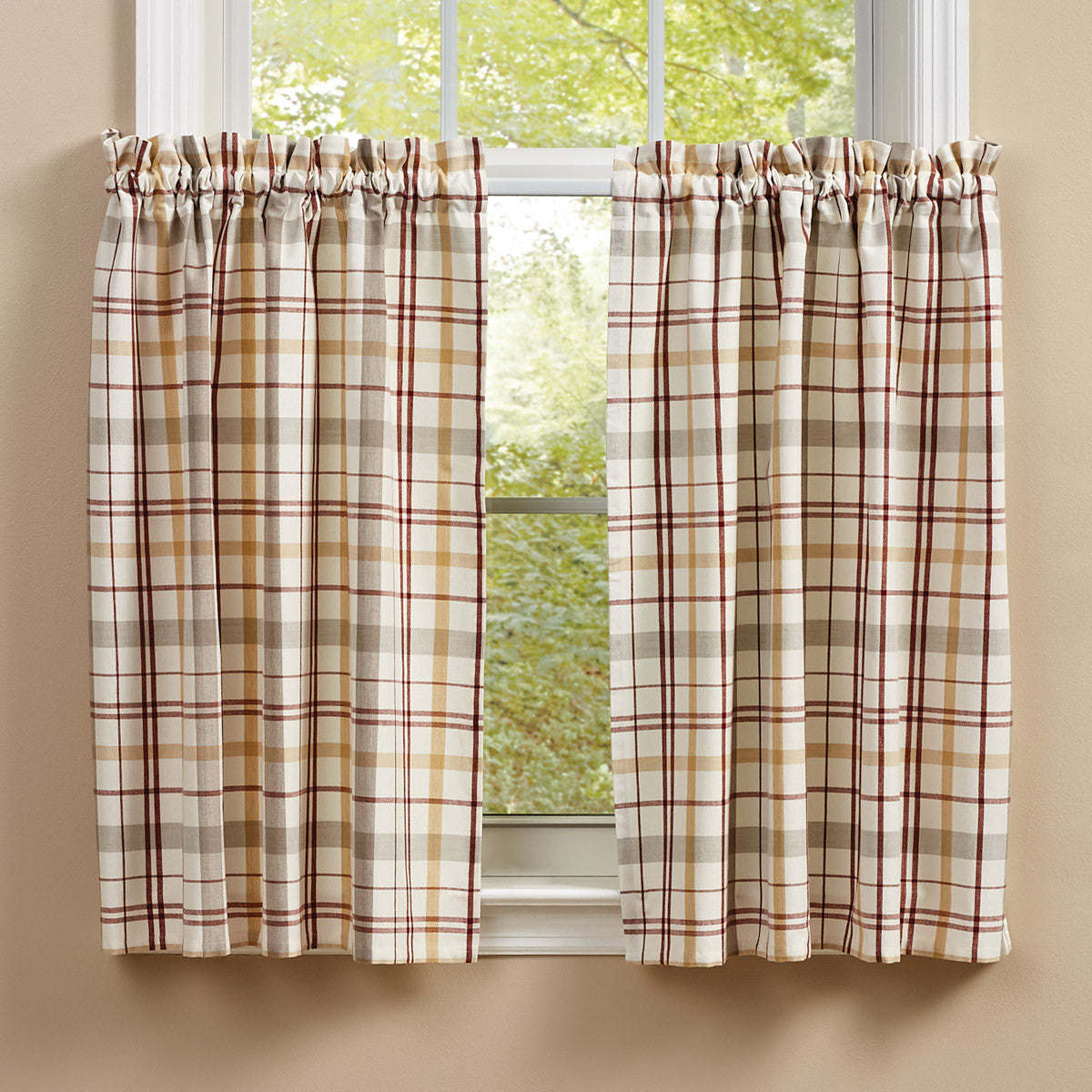 Kingswood Tier Pair Curtains - 72x36 Park Designs