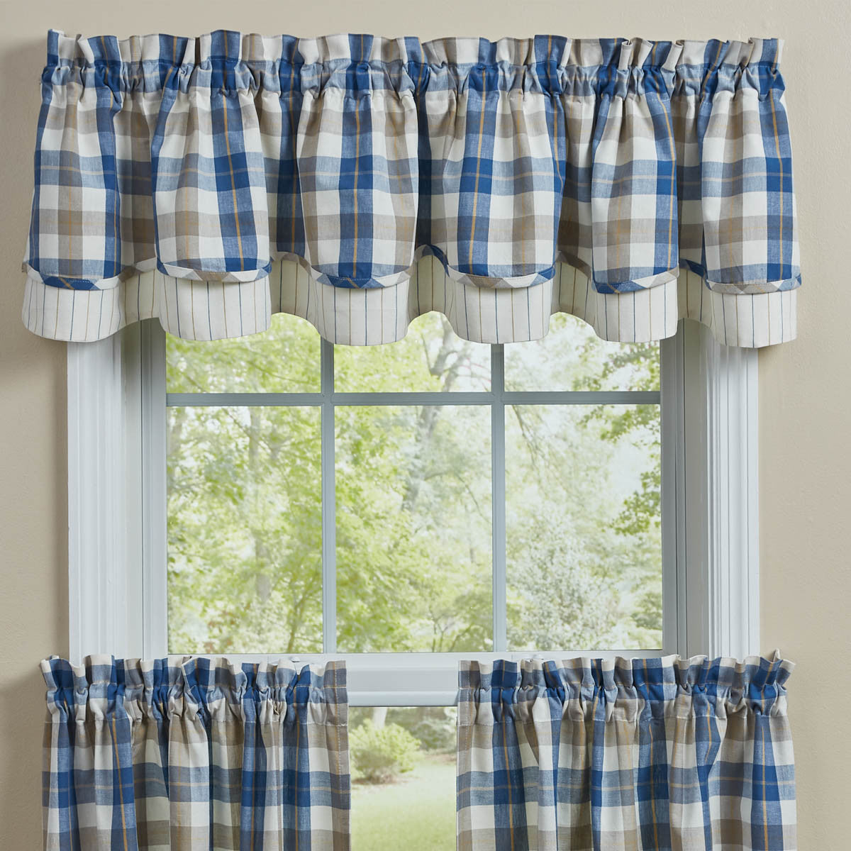 Bingham Valance - Lined Layered Park Designs