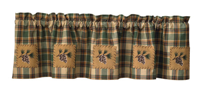 Scotch Pine Lined Patch Valance Park Designs