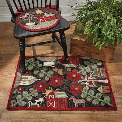 Farm Life Hooked Rug - 2'X3' Park Designs