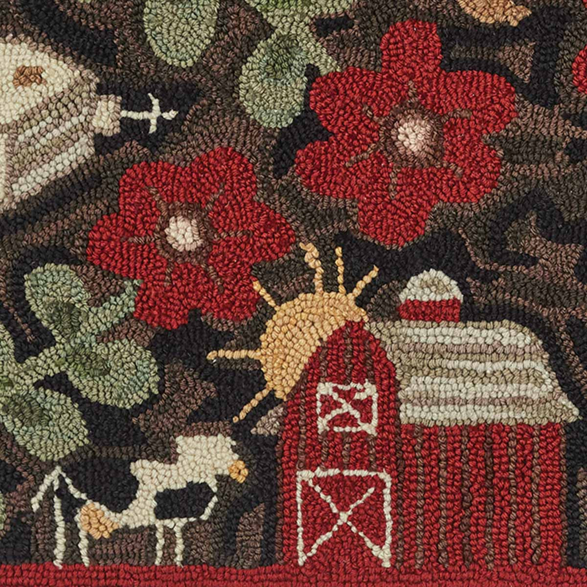 Farm Life Hooked Rug - 2'X3' Park Designs