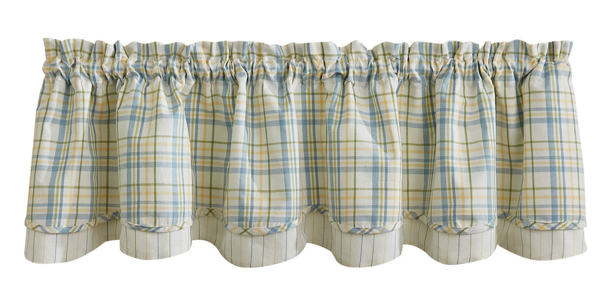 Brooke Window Valance Set of 2 - Lined Layered Park Designs