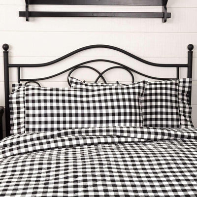 Annie Buffalo Black Check King Pillow Case Set of 2 21x40 VHC Brands