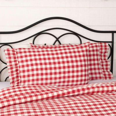 Annie Buffalo Red Check Standard Pillow Case Set of 2 21x30 VHC Brands