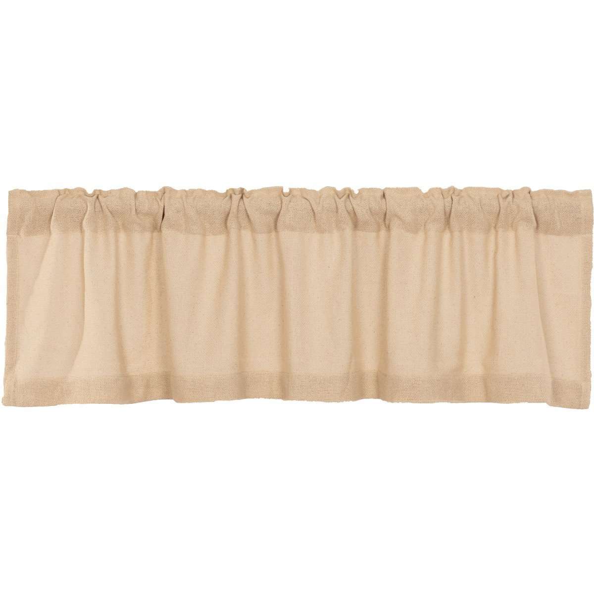 Burlap Valance Curtains Natural, White, Chocolate - The Fox Decor