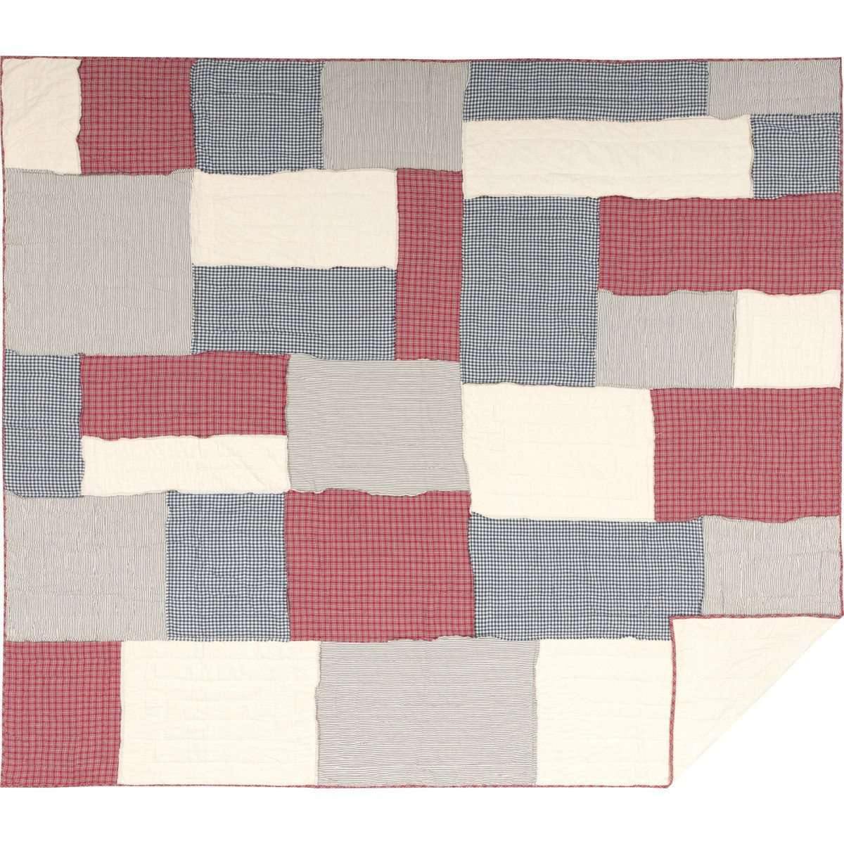 Hatteras Patch Luxury King Quilt 120Wx105L VHC Brands full
