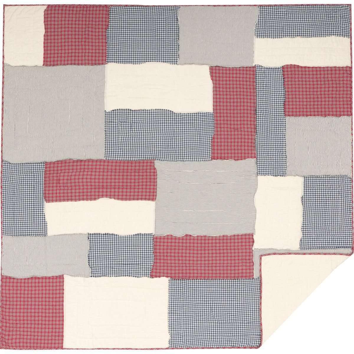 Hatteras Patch Queen Quilt 90Wx90L VHC Brands full