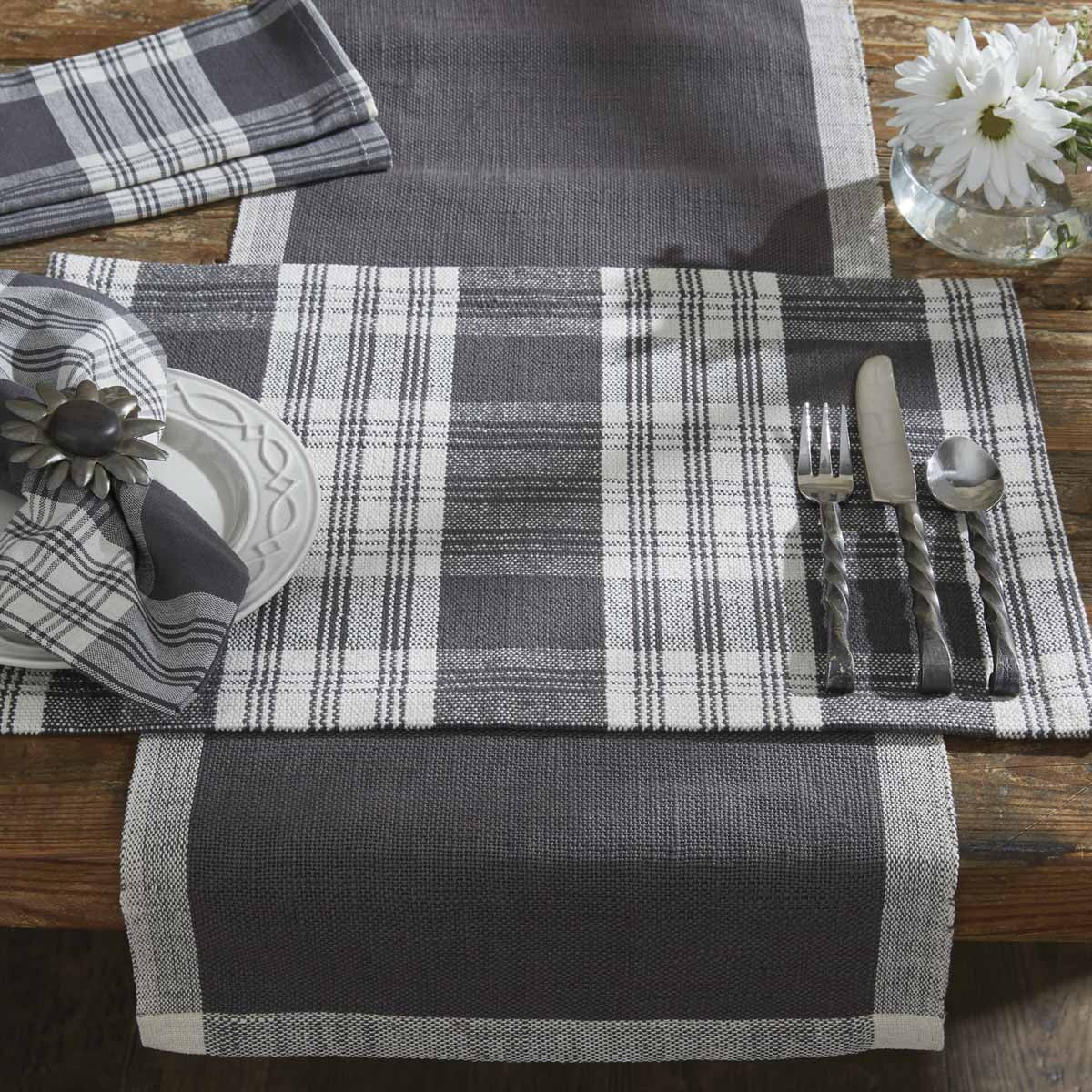 Dylan Placemats - Slate Set Of 6 Park Designs