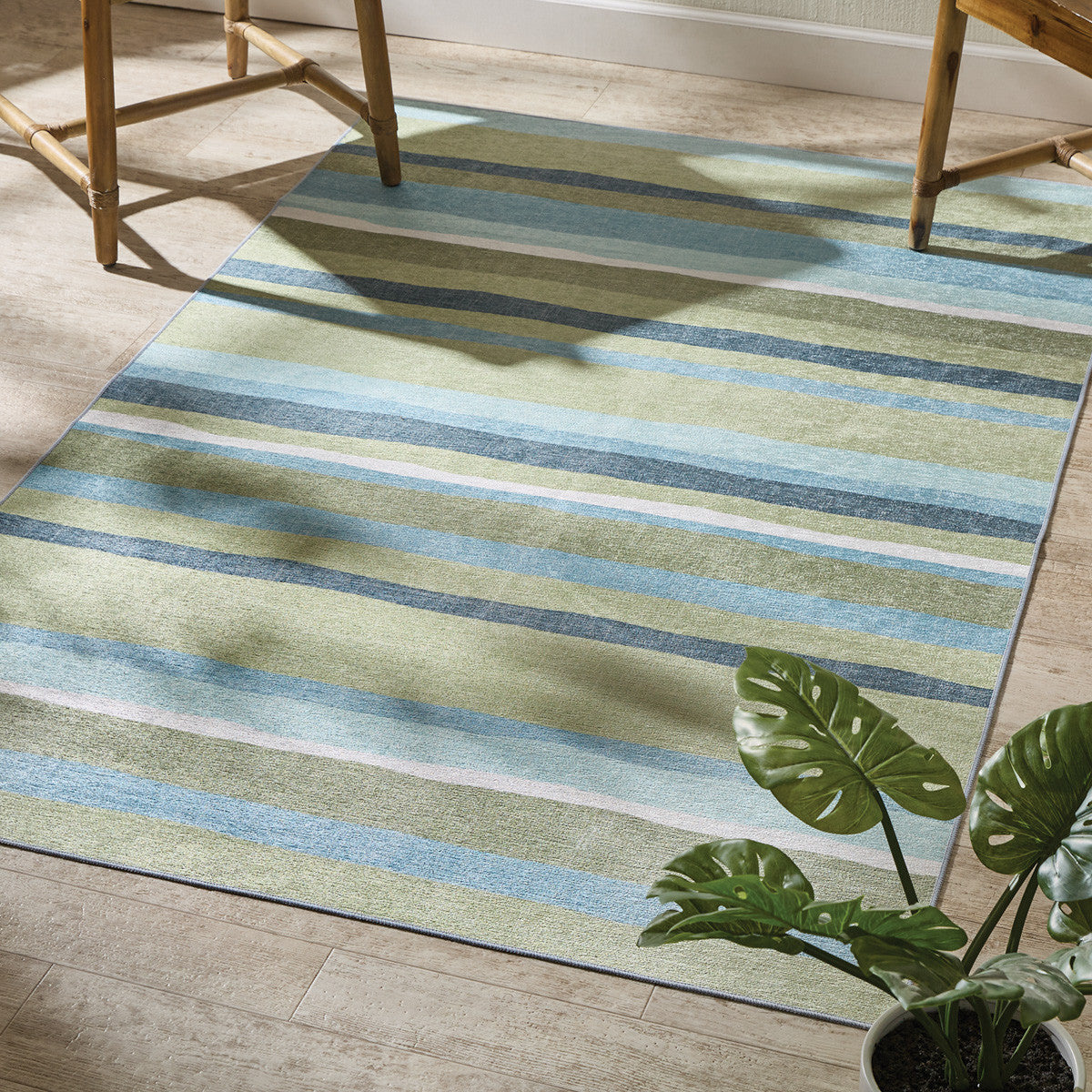 Lake Vibe Stripe Rug 4' x 6' - Park Designs