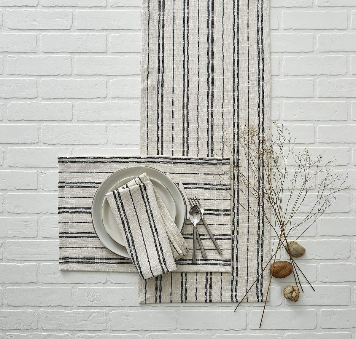 Railroad Stripe Table Runner - 72"L Park Designs