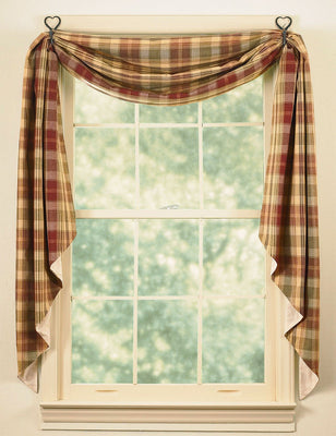 Saffron Fishtail Swag Curtain 145