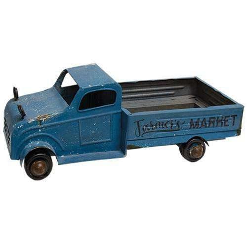 Blue Metal Farmer's Market Truck - The Fox Decor