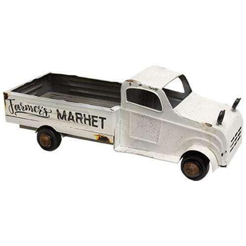 White Metal Farmer's Market Truck - The Fox Decor