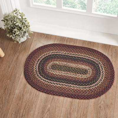 Beckham Jute Braided Rug Oval with Rug Pad 20