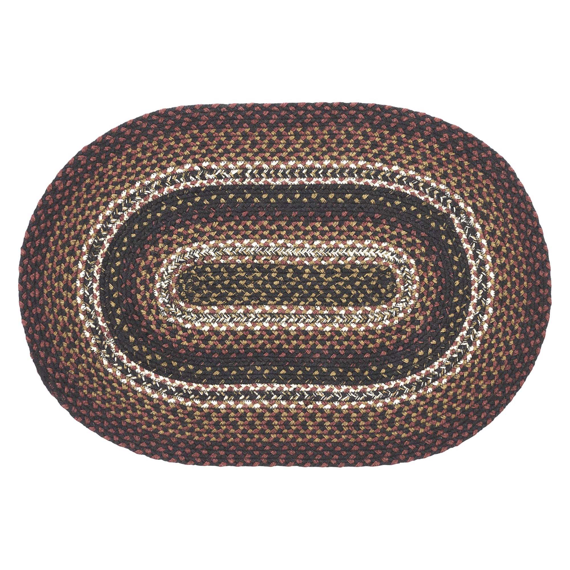 Beckham Jute Braided Rug Oval with Rug Pad 20"x30" VHC Brands