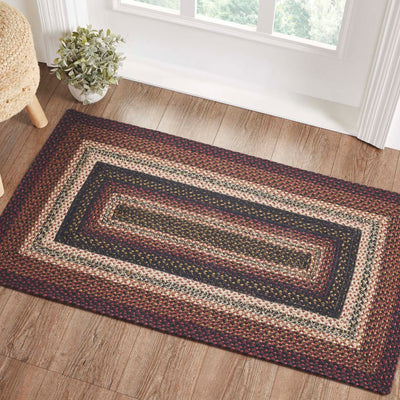 Beckham Jute Braided Rug Rect with Rug Pad 27