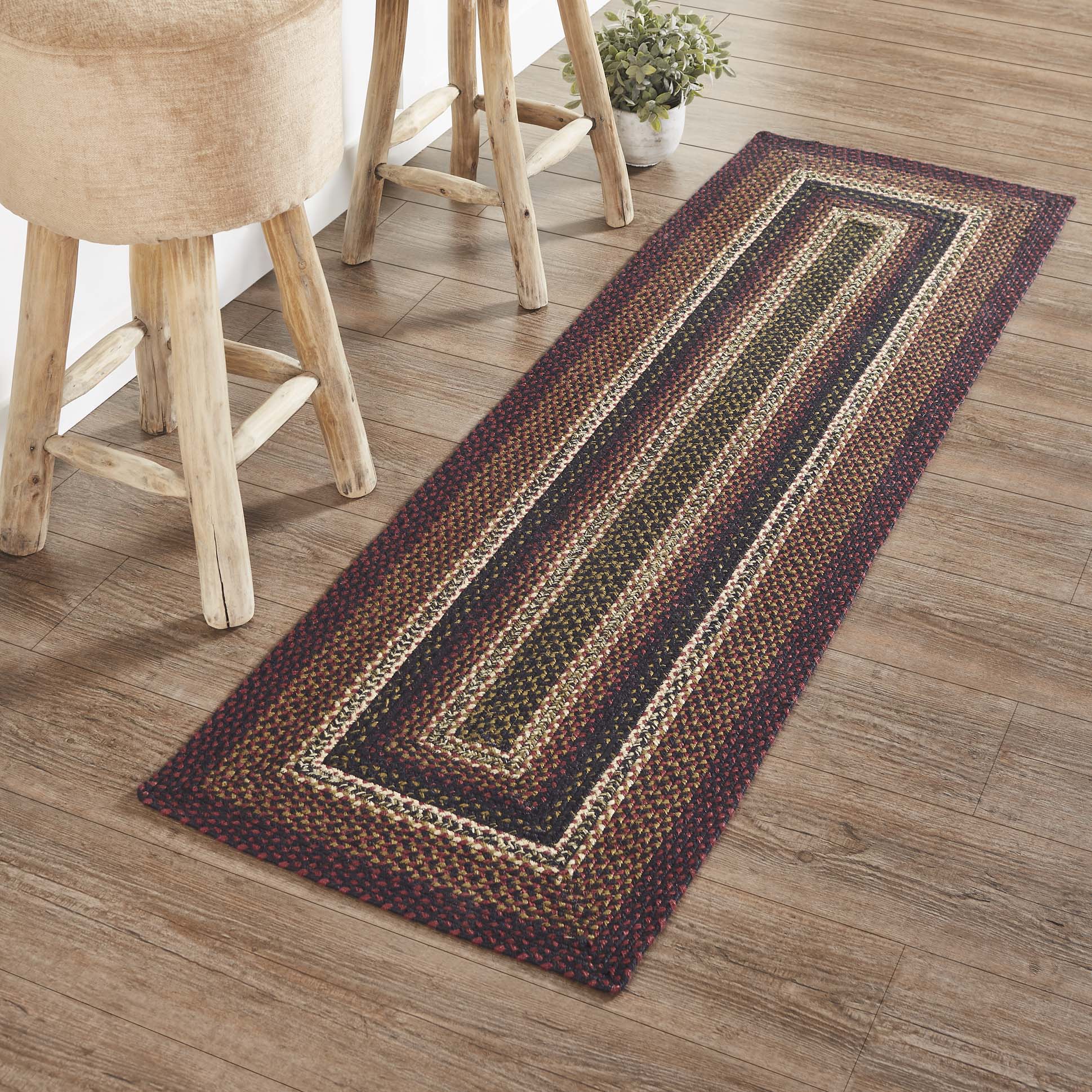 Beckham Jute Braided Rug/Runner Rect with Rug Pad 22"x72" VHC Brands