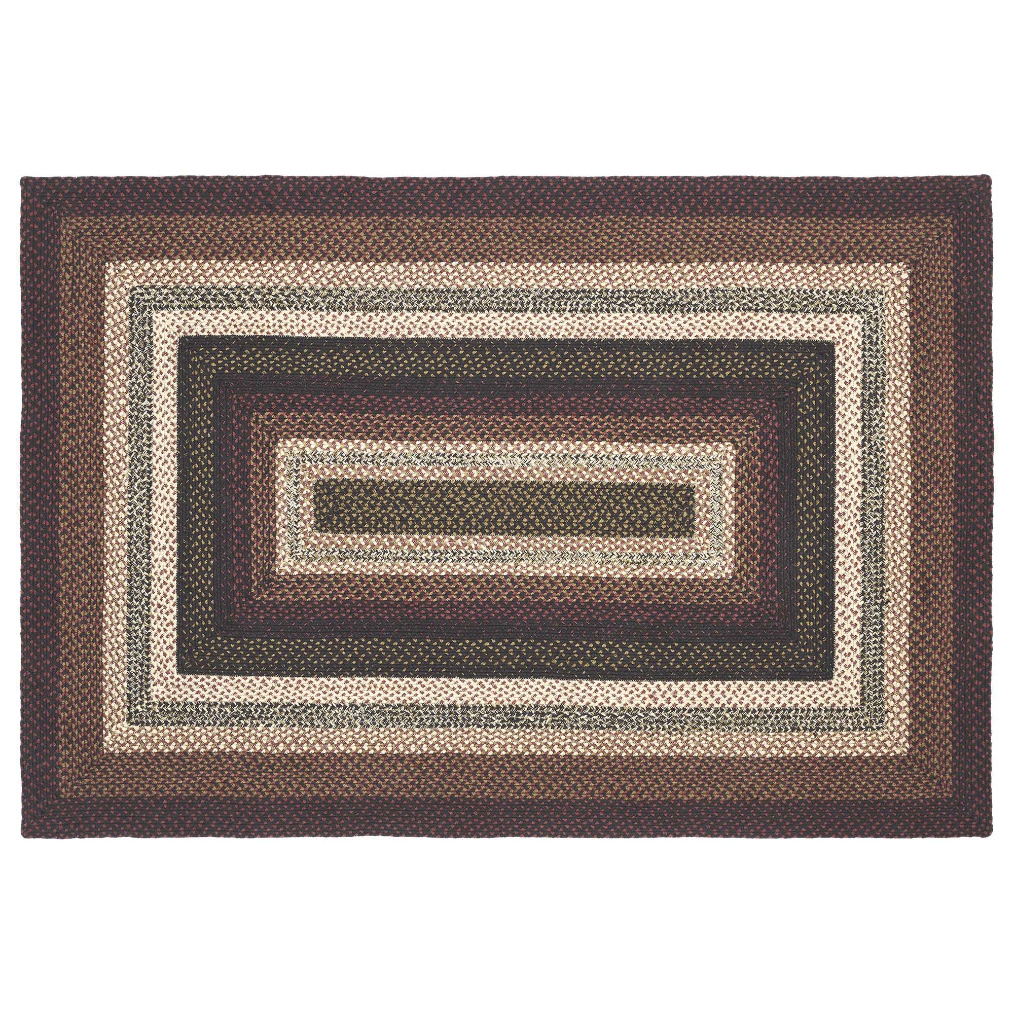Beckham Jute Braided Rug Rect with Rug Pad 4'x6' VHC Brands
