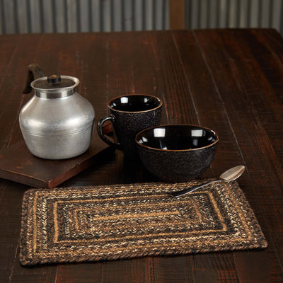 Espresso Jute Braided Rect Placemat 10