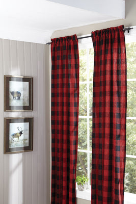 Buffalo Check Lined Panel Pairs Curtain 96