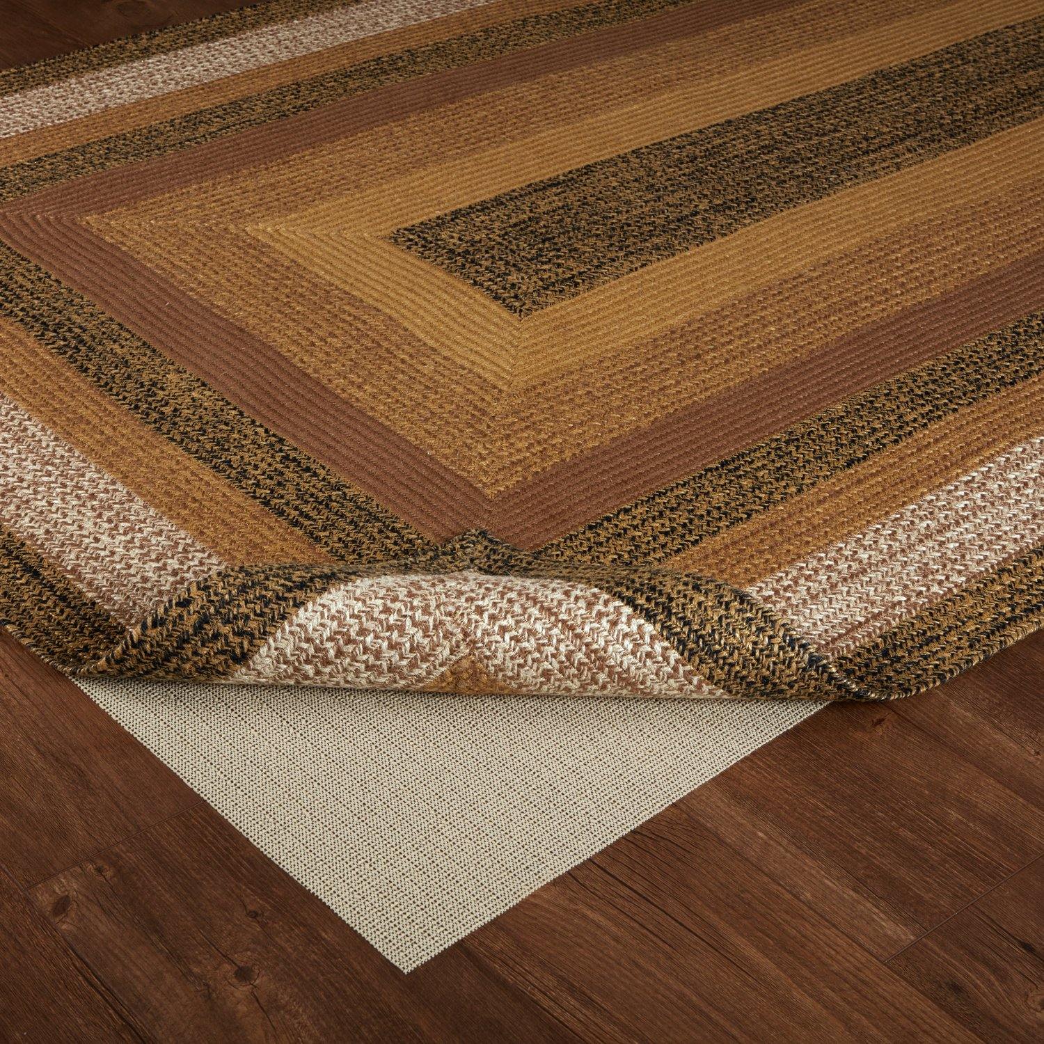 Kettle Grove Jute Braided Rug Rect 5'x8' with Rug Pad VHC Brands - The Fox Decor